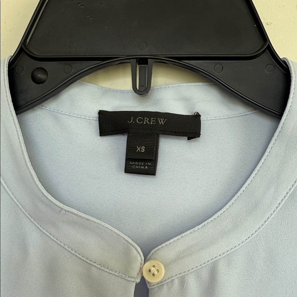 J. Crew Soft Blue Button-Up Top - Picture 2 of 6